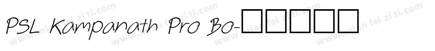 PSL Kampanath Pro Bo字体转换